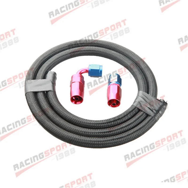 

Nylon Cover Braided AN10 Oil Fuel Gas Line Hose 1M + Swivel Hose End Fitting