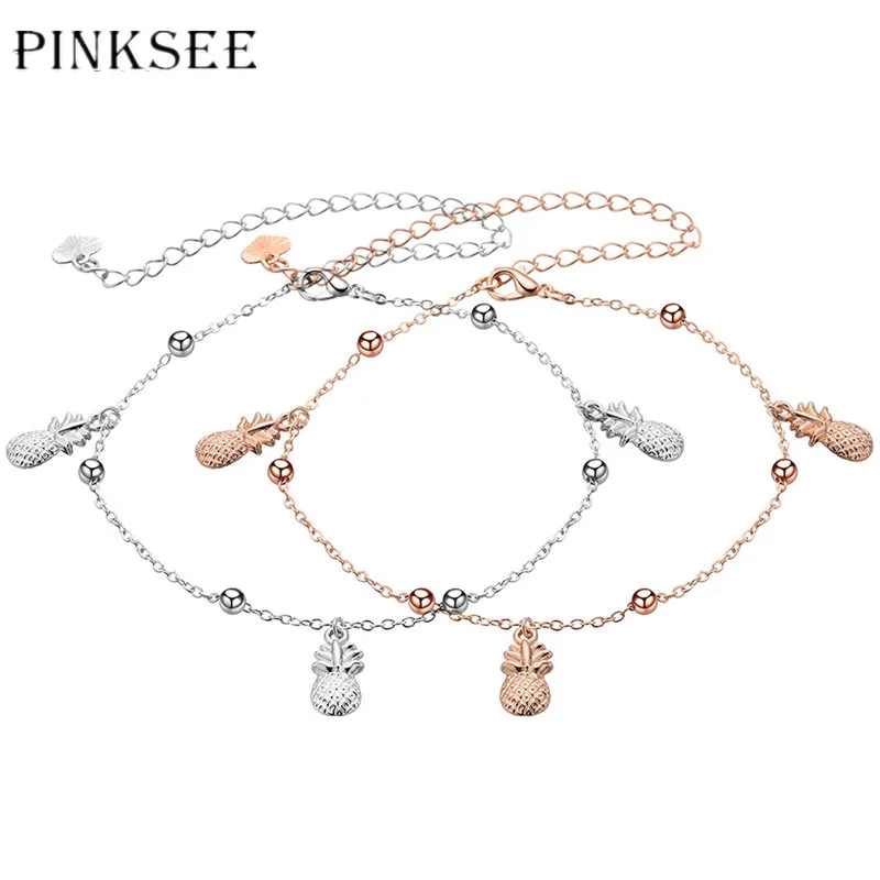 PINKSEE браслет на ногу в виде ананаса цинковый сплав цепочка для ног ювелирные