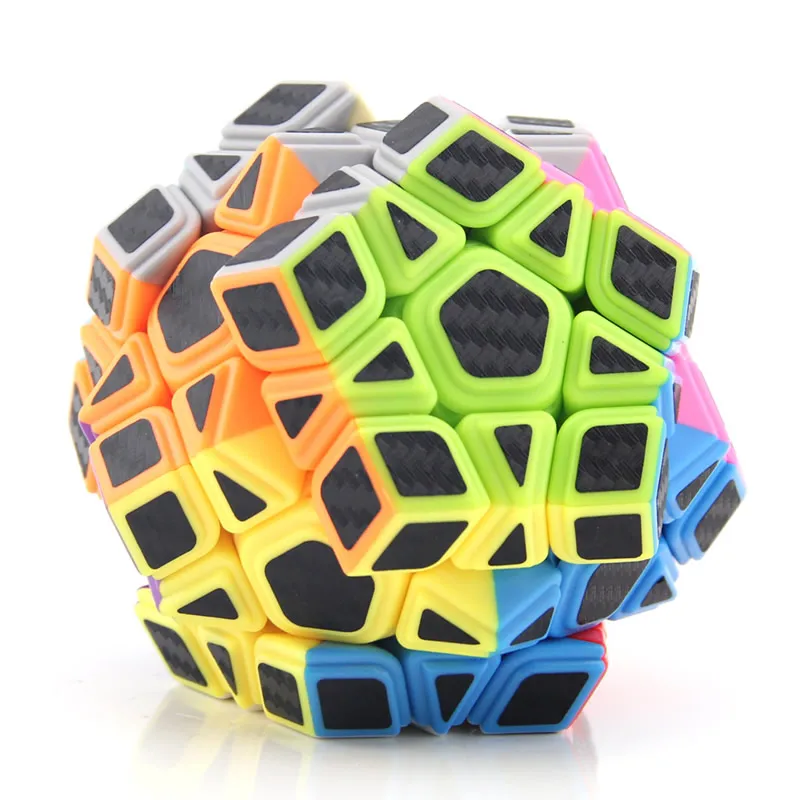MoYu наклейка из углеродного волокна Megaminxeds магический куб набор Dodecahedron оптом