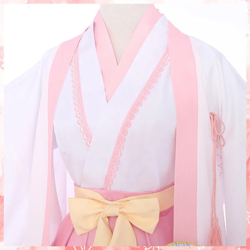 Аниме! Cardcaptor Sakura Kinomoto Сакура кимоно вишня красивая форма костюм для косплея на