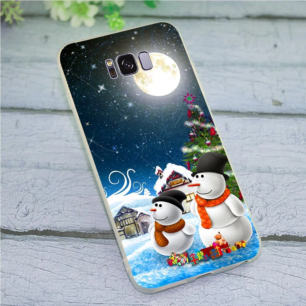 Мягкий ТПУ Рождественский чехол для телефона из Galaxy Samsung S10 Plus S7 Edge M10 M20 M30 S6 S8 S9 S10e