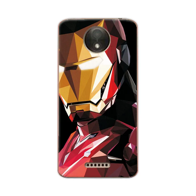 Charming Marvel Hero Captain America Phone Case For Motorola Moto C Plus Iron Man Soft TPU XT1723 XT1724 5&quot |