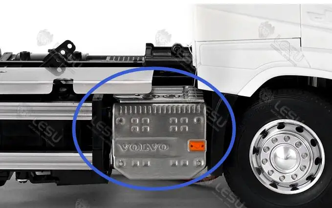 Выхлопная банка из нержавеющей стали со светодиодом для трактора Tamiya 1/14 Volvo FH16 FH12 Globetrotter 750 лесовоз EP автомобильный комплект#56360
