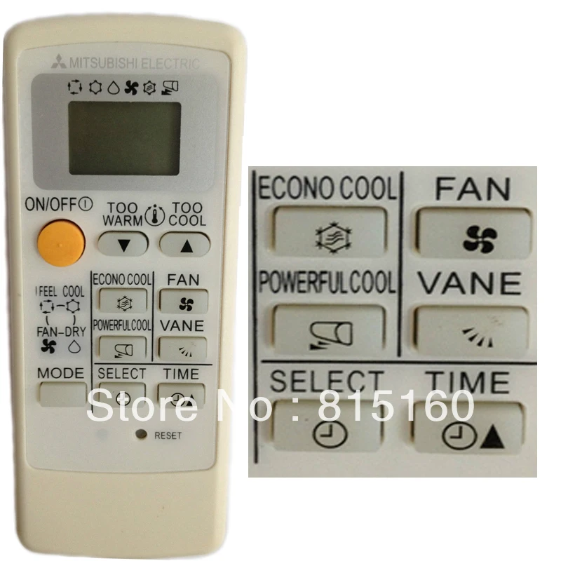 

YINGRAY Replacement Remote for Mitsubishi Air Conditioner Remote Control KM04F KM09A MSH-26SV MSH-30SV MP02AB