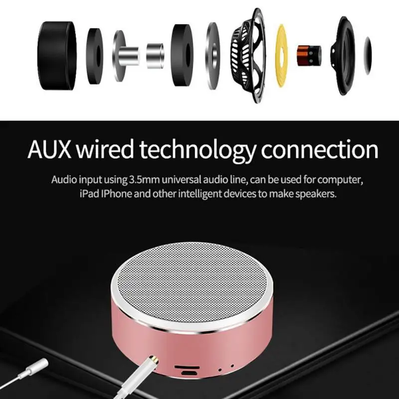 Портативный беспроводной Bluetooth динамик тяжелый сабвуфер