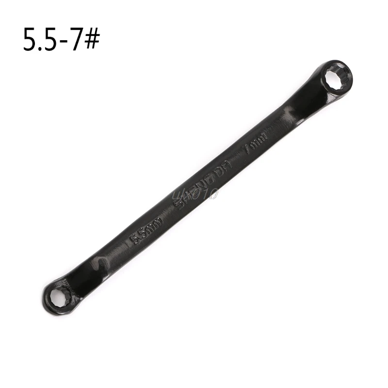 Двухсторонний офсетный гаечный ключ с двойной головкой 5.5x7-22x24 G03 и Прямая поставка