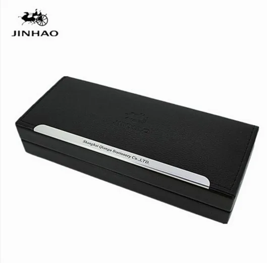 

Чехол для ручки JINHAO 165, черный высококачественный кожаный чехол с бархатной подкладкой, Подарочная коробка для ручек, Канцтовары, 1 шт.