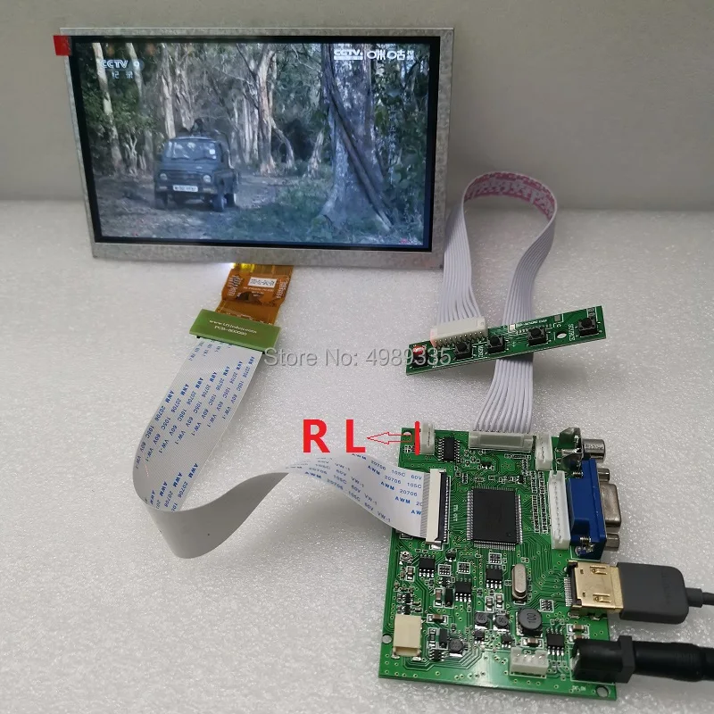 7 дюймов дисплей Панель модуль комплект HDMI VGA AV1 av2TN экран 1024X600