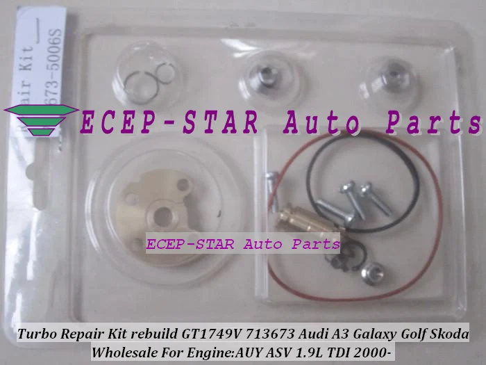 Турбокомпрессор GT1749V 713673-5006S 713673 для Audi A3 Galaxy Golf Skoda Octavia 2000-AUY ASV 1.9L TDI | Автомобили и