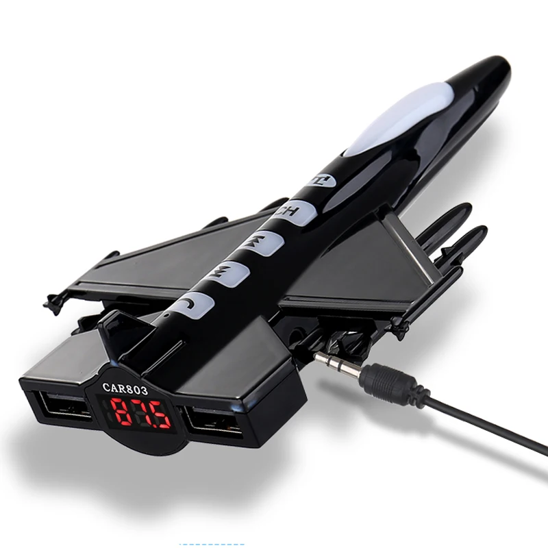 Airplane Car FM Transmitter Bluetooth Wireless Auto Player Audio Modulator For Smart Phone LCD Display Accessories A1 | Автомобили и