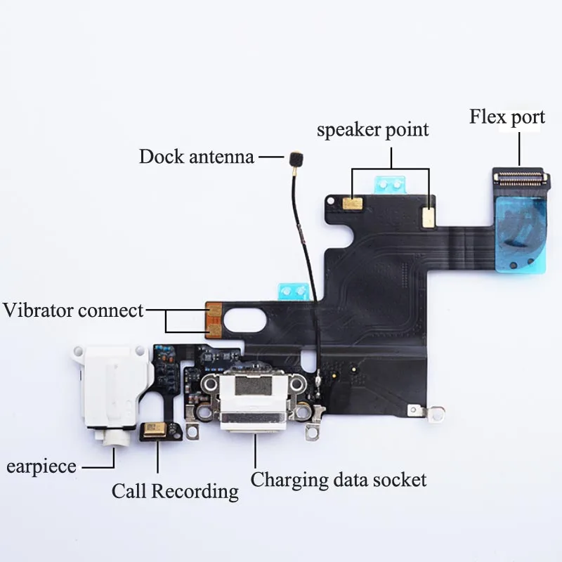 5 шт. для iphone 8 8P X Док-станция зарядки док-станция USB разъем передачи данных гибкий