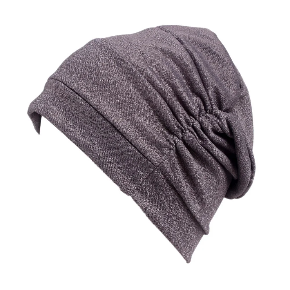 Модель 2017 года женские модные шапки повседневные мусульманские с оборками