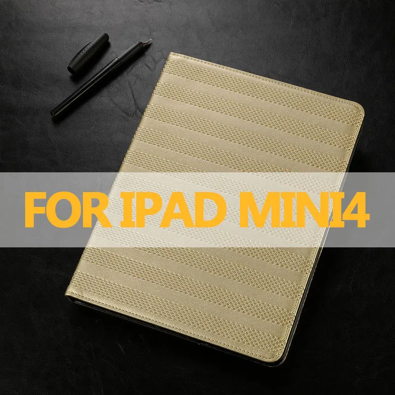Роскошный чехол Asometech для Apple ipad air 12, Ретро Чехол-подставка из искусственной кожи для планшетов, чехол для ipad Mini 1234, сетчатый чехол-накладка - Цвет: For Mini 4
