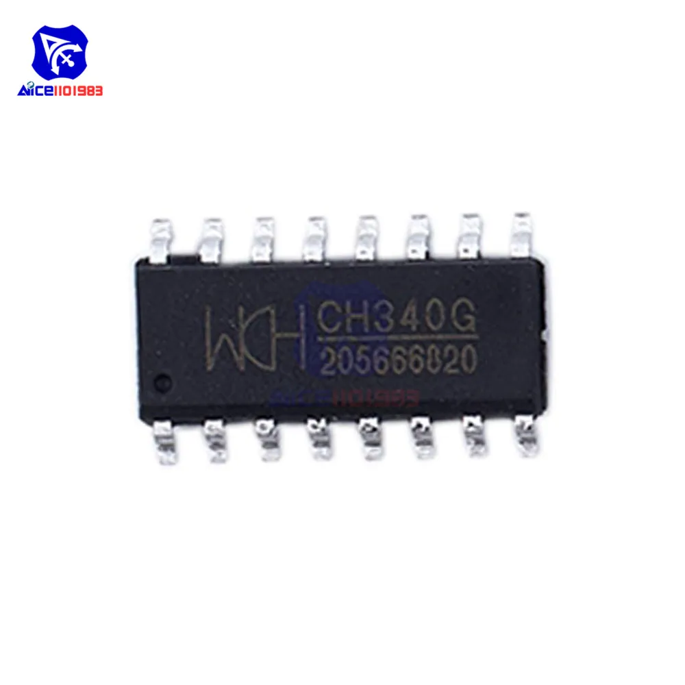 10 шт./лот IC чип CH340G CH340 SOP-16 R3 плата оригинальная интегральная схема | Электронные