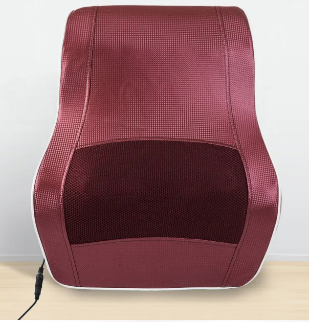 Электрическая Массажная подушка для поясницы Автомобильная поддержка спины шеи