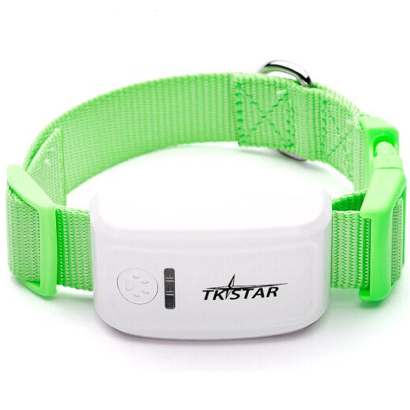 Green no box Новинка TKSTAR мини gps трекер ожерелье GSM GPRS TK909 отслеживание в реальном времени долгое время для собак кошек домашних животных без коробок - Цвет: Green no box