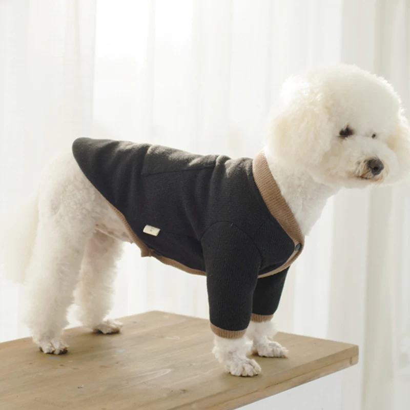 Вязаный свитер для собак и кошек теплые зимние свитера классические вязаные