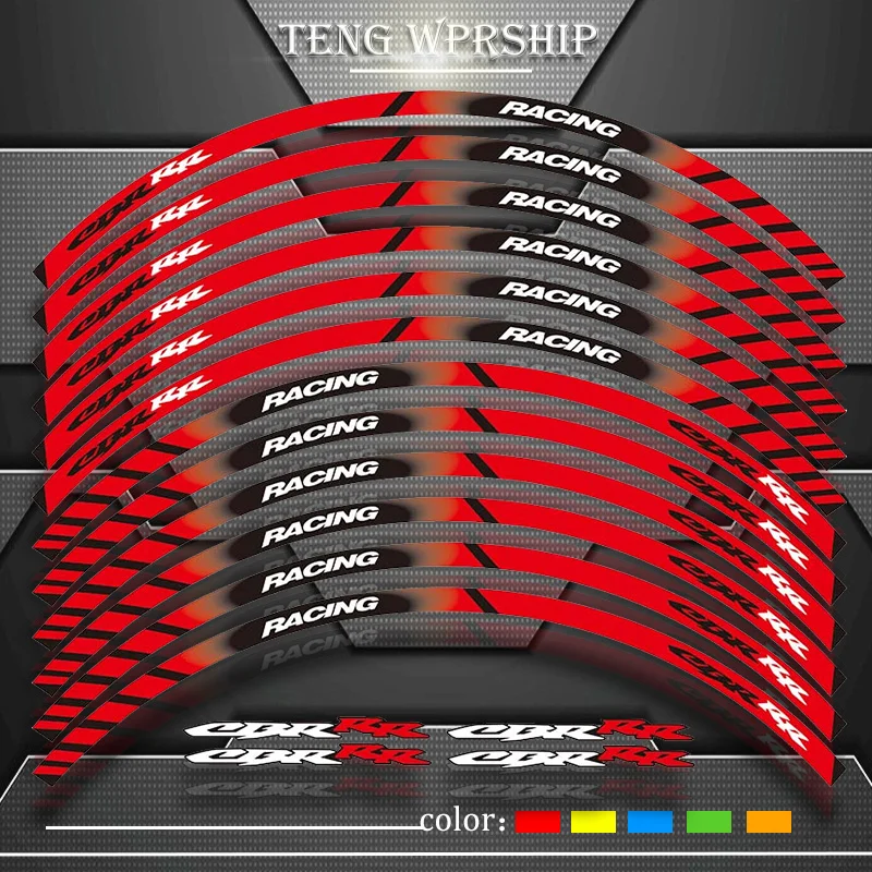 Детали для мотоцикла Teng Worship толстый край внешний обод наклейка полосы наклейки
