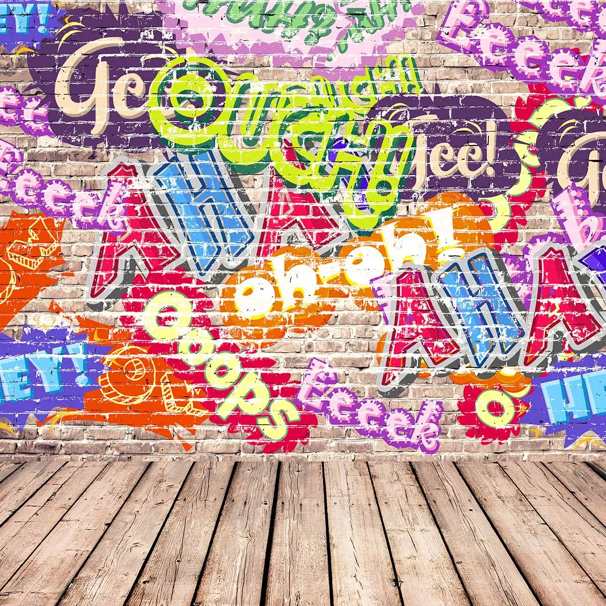 Allenjoy фон для фотосъемки магазин граффити кирпичная стена тема красочный и крутой