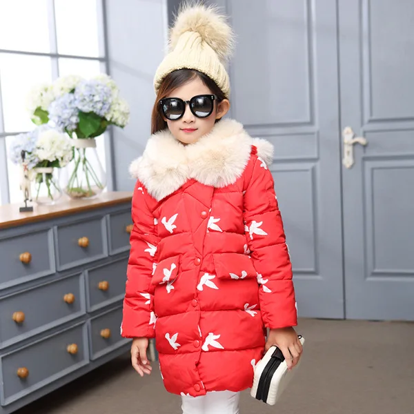 

Child 2018 Girls New Trend Korean Winter Leisure Simple Children's Down Cotton Padded Cotton Girls Outwear