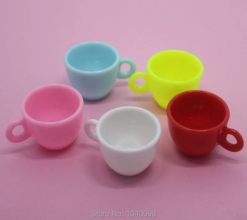 5 шт./лот пластиковый твердый разноцветный бант чашка 40 мм поделки сделай сам