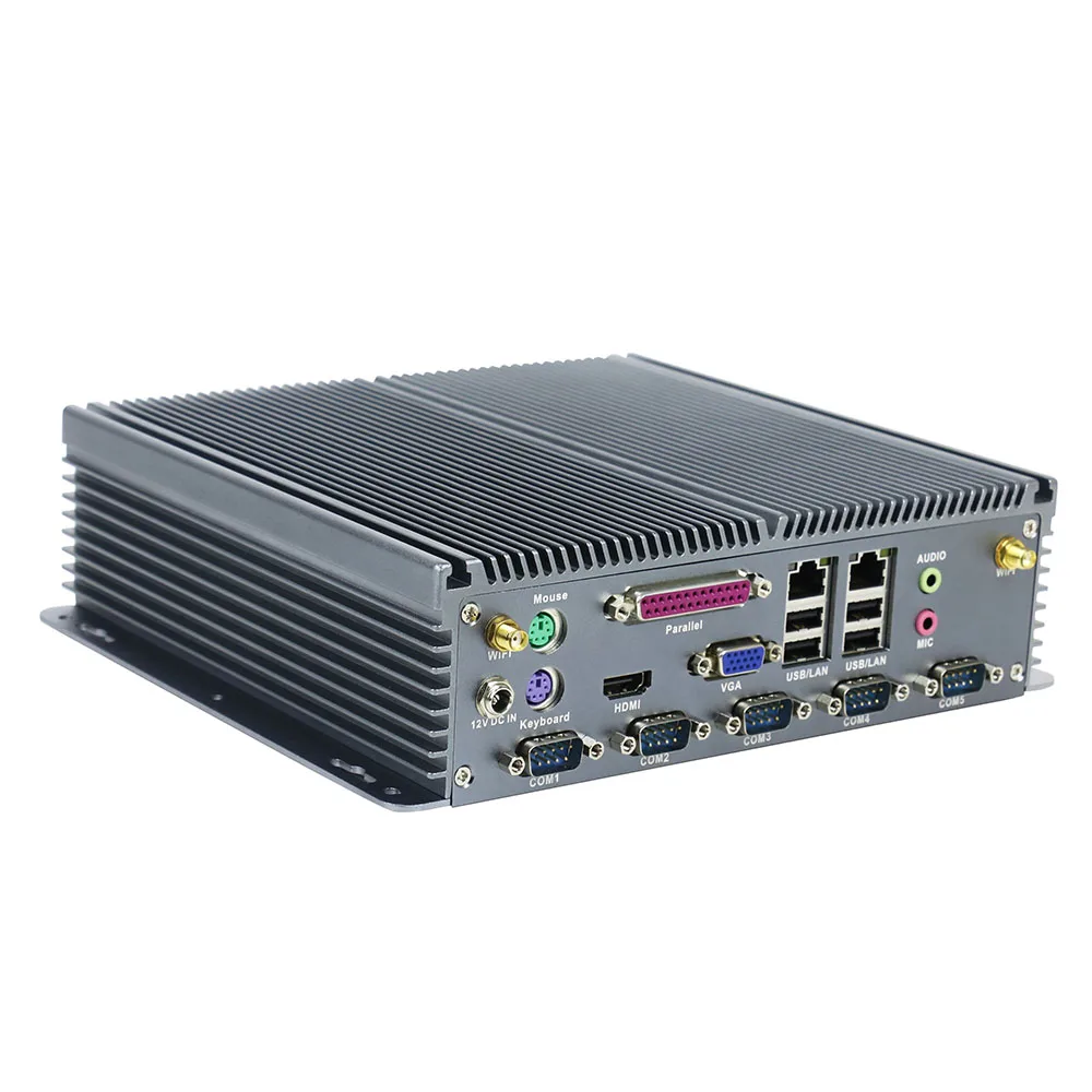 Мини компьютер Yanling itx intel celeron J1900 quad core dual lan без вентилятора с параллельным