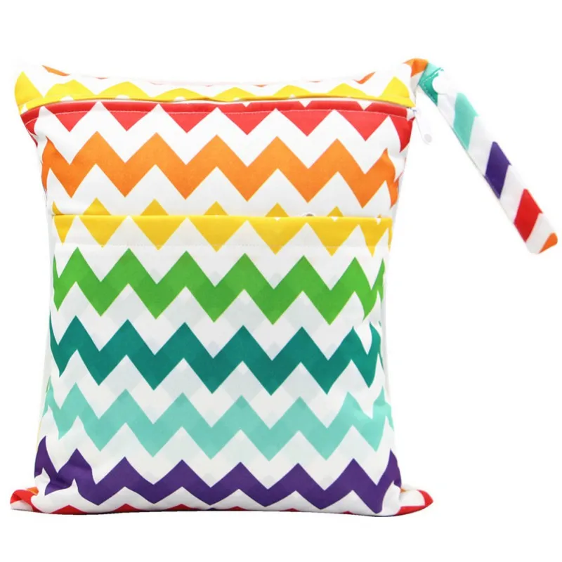 2 шт./лот сумка для детских подгузников из водонепроницаемой ткани многоразовая