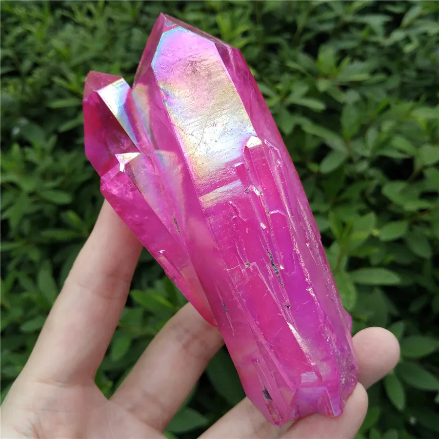 Кристаллический кластер Titanium Aura-Радужный кварц кристалл-идеально подходит для
