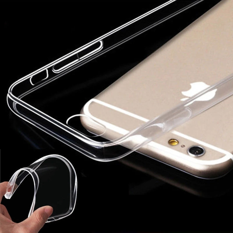 Чехол для iPhone X 8 7 6 6s Plus прозрачный мягкий ТПУ чехол силиконовый защитный рукав 5 5S