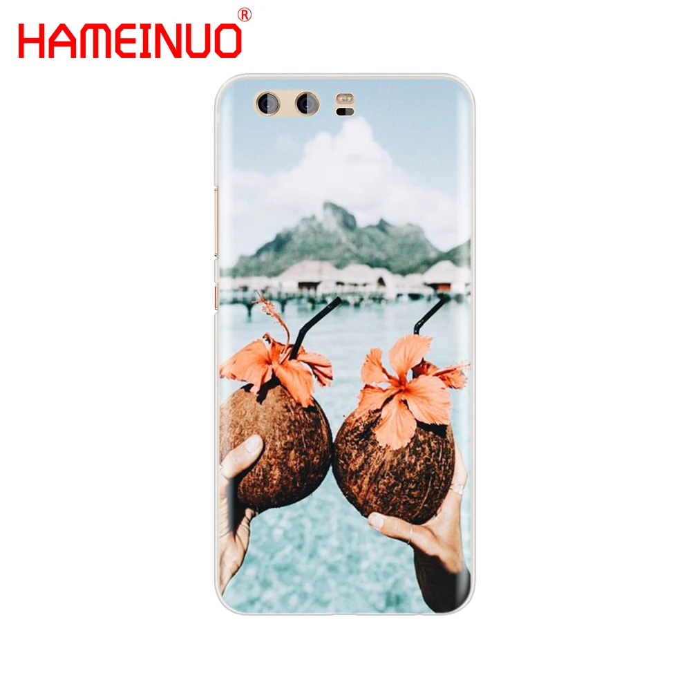 HAMEINUO кокосовый на пляже чехол для телефона huawei Ascend P7 P8 P9 P10 P20 lite plus pro G9 G8 G7