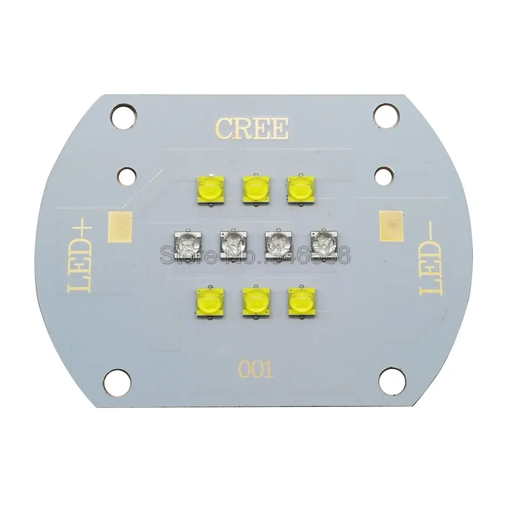 Светодиодный светильник Cree Xlamp XTE 50 Вт белый свет 6000 К (6 шт.) + ярко синий 450 нм (4