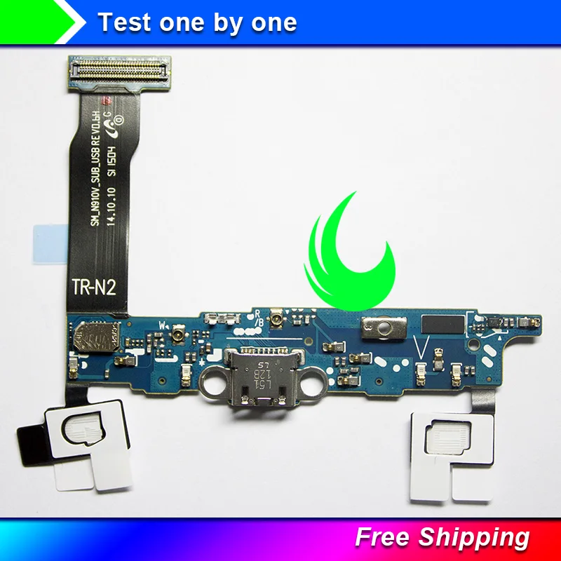 5 шт./лот Note4 USB-коннектор для зарядного порта док-станция гибкий кабель замены Samsung