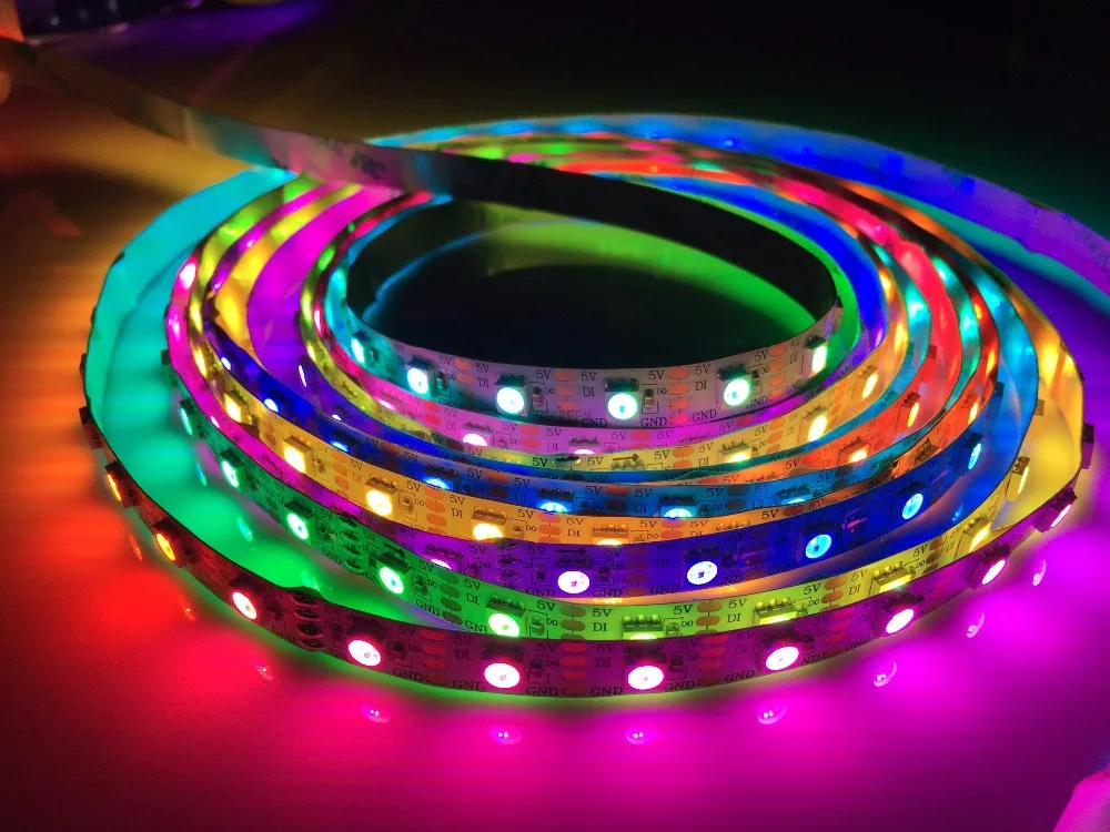 5mX высокое качество dream color SK6822 5050SMD RGB гибкая светодиодная лента 30LED/60LED/72LED/144LED/m
