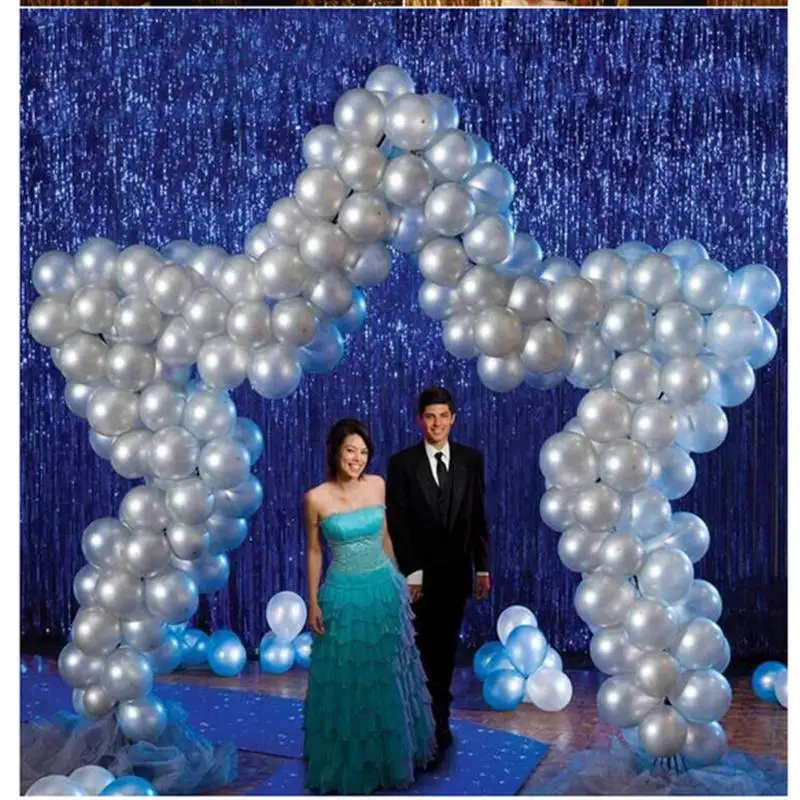 Красочные Полосы Дождь Занавес Свадебные Украшения Этапе Баннер День Рождения