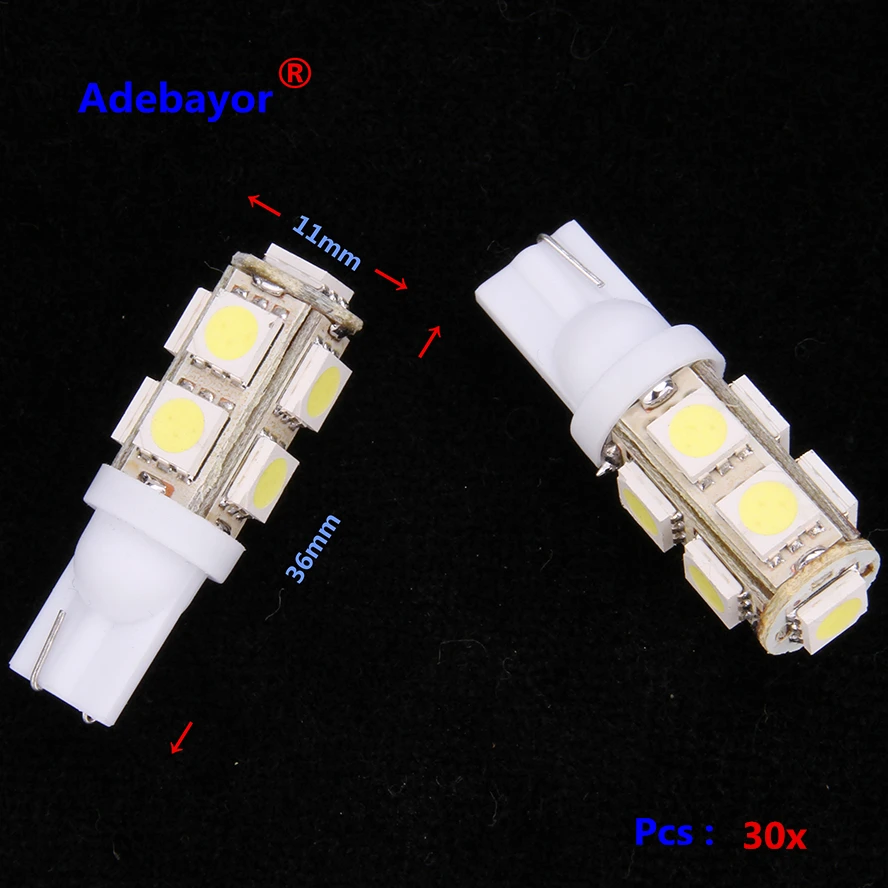 20X12 В постоянного тока T10 габасветильник 194 W5W 9 SMD LED 5050 9SMD светодиодный белая лампа