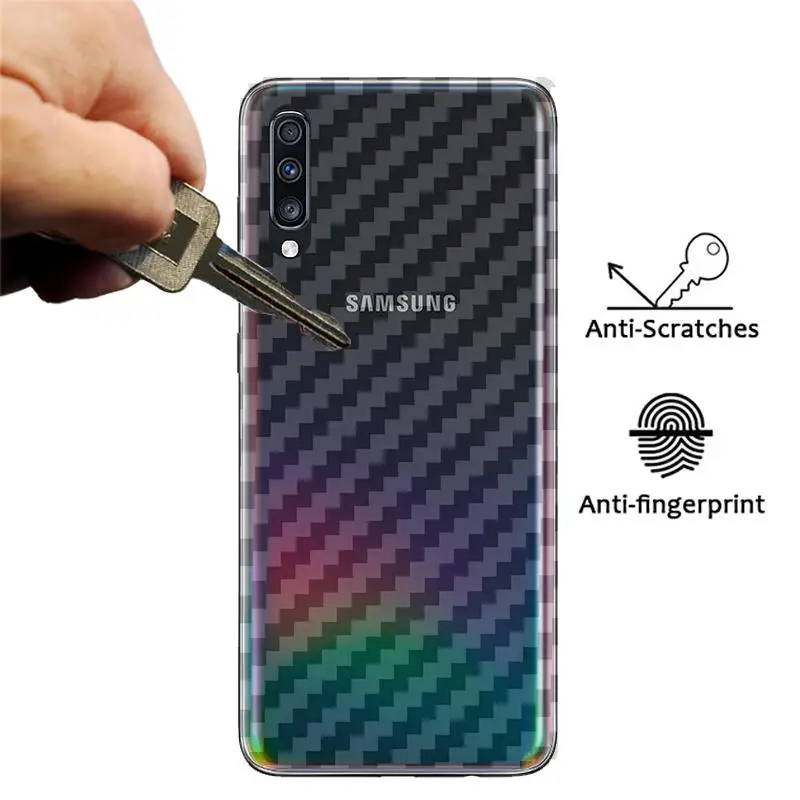 3D защитная пленка из углеродного волокна для samsung Galaxy A20 A40 A70 A80 A90 A10 A30 A50 A10s Защитная пленка для задней панели