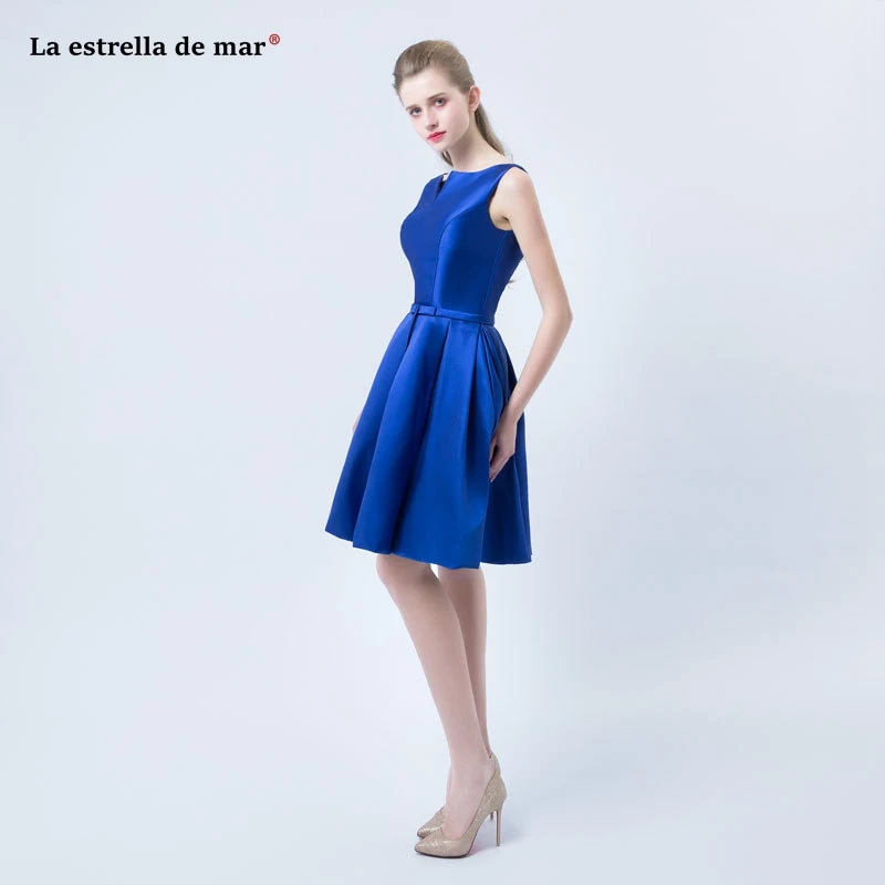 Vestidos de festa para senhoras casamento2019 Новое атласное сексуальное платье с v-образным вырезом трапециевидной формы, ярко-синее, бордовое, зеленое, цвета шампанского, платье подружки невесты