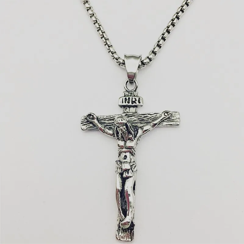 Мода Подвески с крестом уникальный распятие INRI подвеска Иисусом