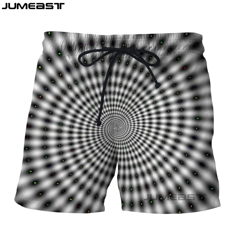 Jumeast Брендовые мужские женские и 3d-принты визуальные иллюзии шорты Плавки новые