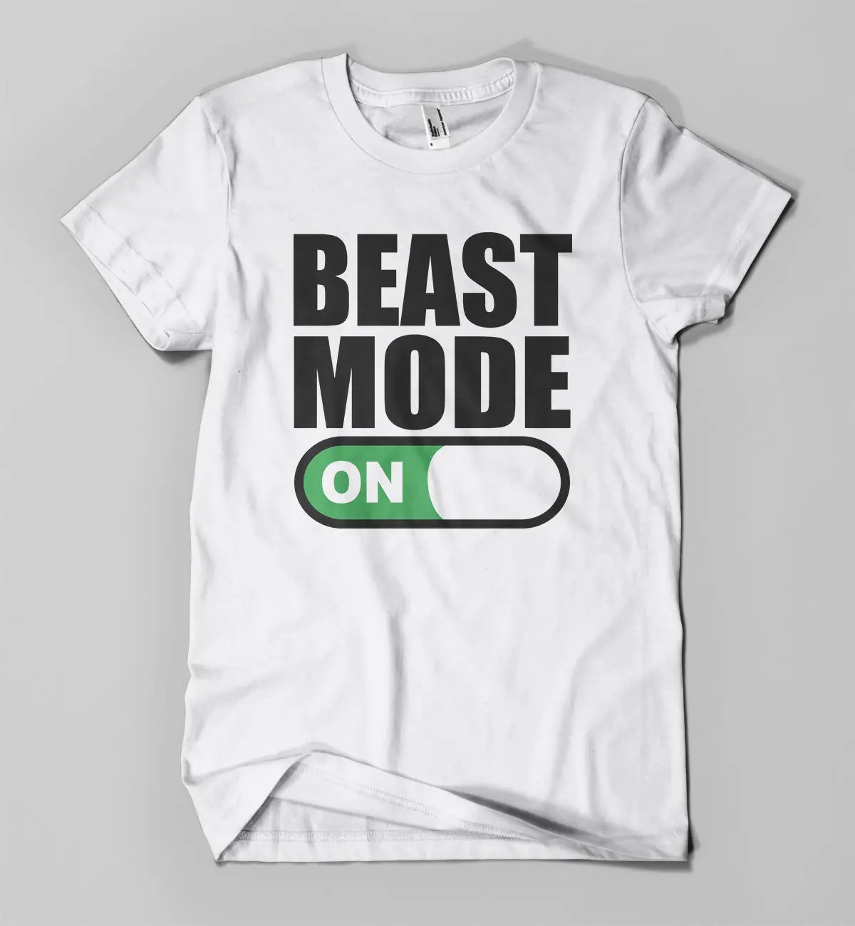 Beast Mode On футболка Веселая пародия для мужчин и девочек топ тренировок с принтом