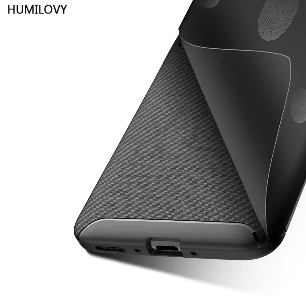 Текстурированный силиконовый чехол из углеродного волокна для Fundas Oneplus 7 Pro One Plus