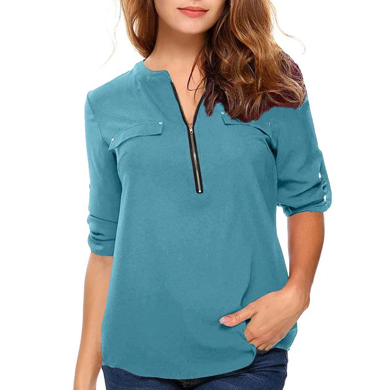 Сексуальные женские блузки с глубоким v образным вырезом рубашки Mujer размера плюс