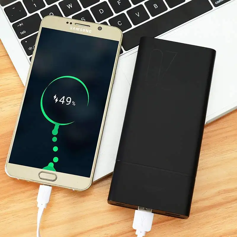 USAMS Универсальный двойной USB большой емкости внешний аккумулятор 20000 мАч Внешний аккумулятор портативный телефон зарядное устройство Внешний аккумулятор мобильный телефон зарядное устройство