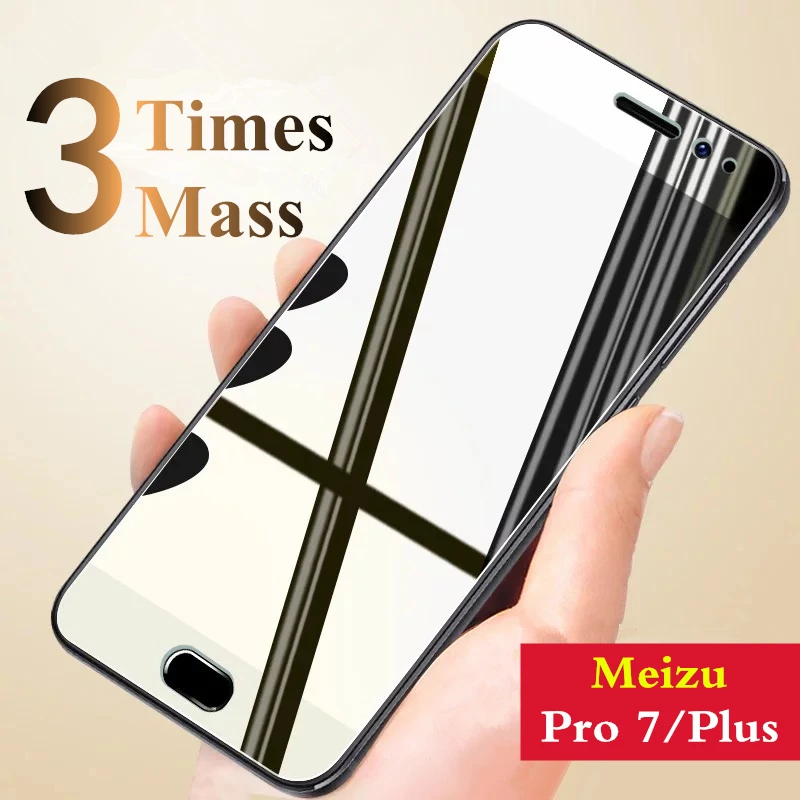 Закаленное стекло 2 шт./лот для Meizu Pro 7 Plus 9H защита экрана Anti Blu Ray plus стеклянная