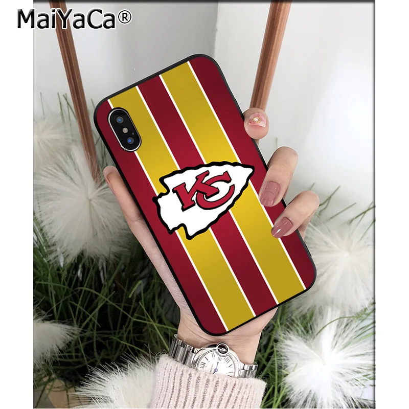 A11 MaiYaCa Kansas City Chief ТПУ Мягкие аксессуары для телефонов чехол для телефона для iPhone X XS MAX 6 6s 7 7plus 8 8Plus 5 5S SE XR - Цвет: A11