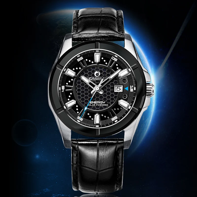 Роскошные брендовые часы мужские деловые светящиеся водонепроницаемые 100 м # CASIMA