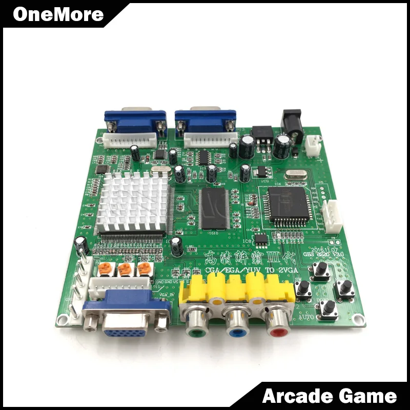 2 комплекта новый гамма CGA EGA YUV VGA HD Video Converter Совета moudle gbs 8220 |