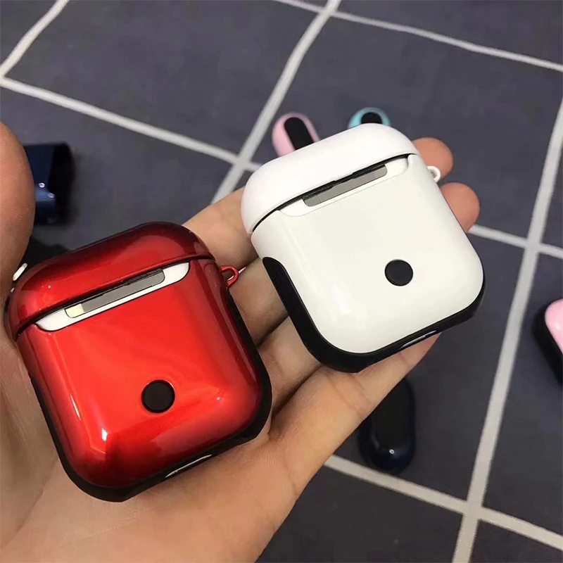 Для Airpods Чехол Мягкий ТПУ + ПК армированный чехол s противоударный силиконовый для