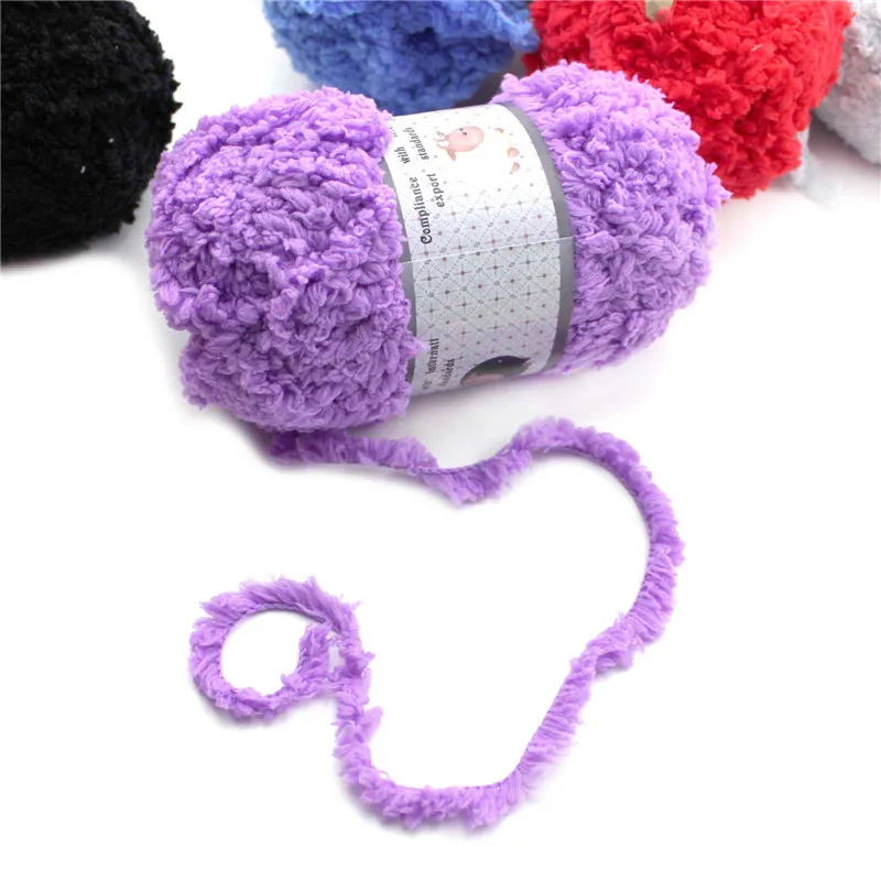 Супер Натуральный шелк гладкая искусственная шерсть волокно Вязание Детская