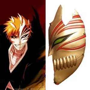 Отбеливающая маска для косплея Kurosaki Ichigo bankai (золотистая) аксессуары Для
